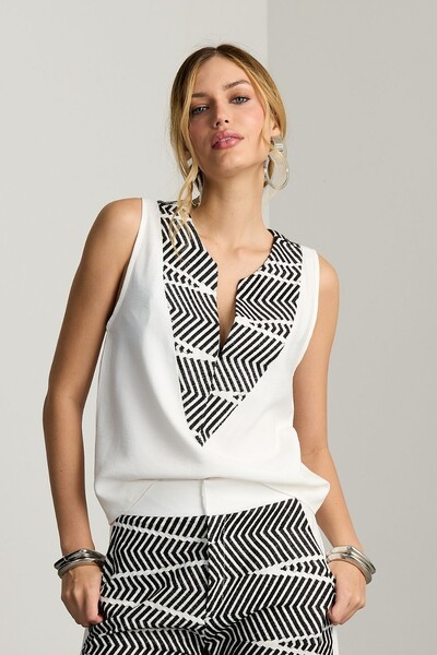 Foto Blusa Bordado Zig