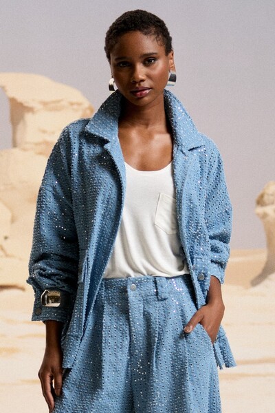 Foto Jaqueta Denim Paete