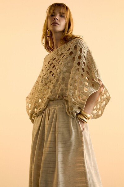 Foto Blusa Tricot Vazada