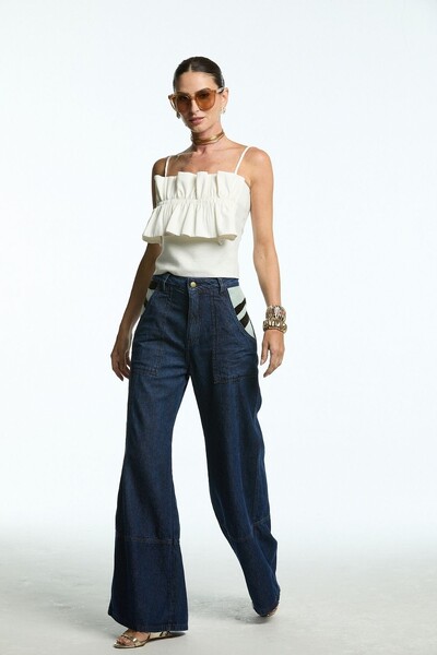 FotoBlusa Franzido Sobreposto