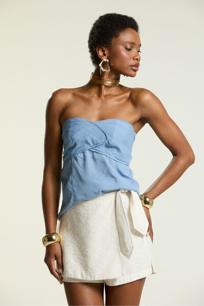 Foto Blusa Busto Pesponto