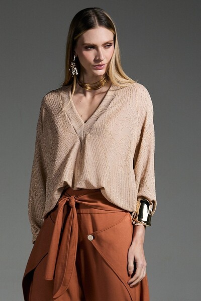 Foto Blusa Ampla Lurex