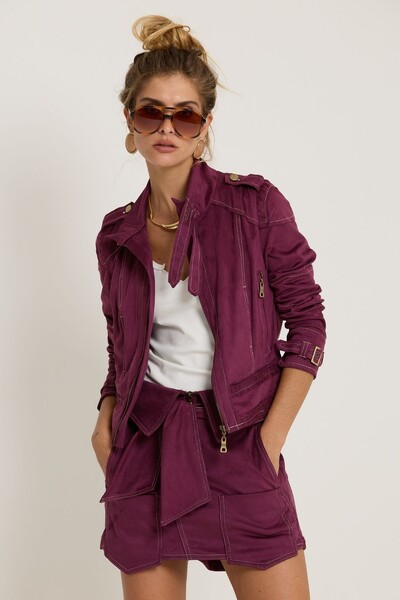FotoShorts Saia Suede Bolsos
