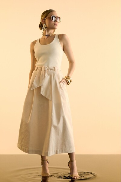 Foto Vestido Saia Pregas
