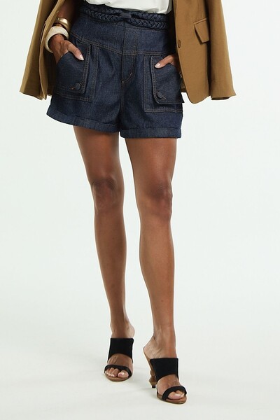 Foto Shorts Jeans Cós Tranças