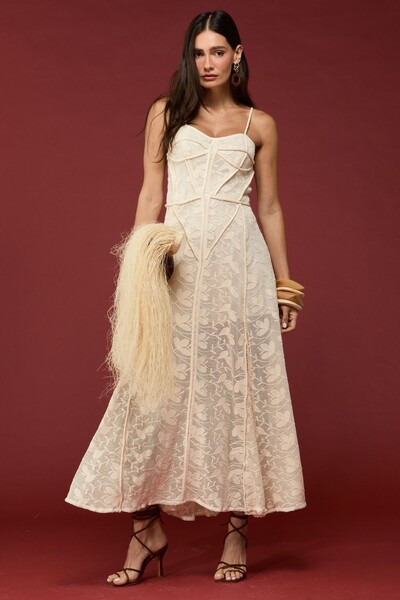 Foto Vestido Renda Corset