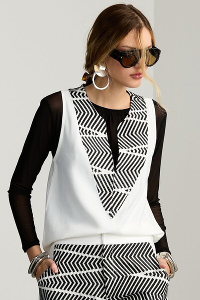 FotoBlusa Tule Black