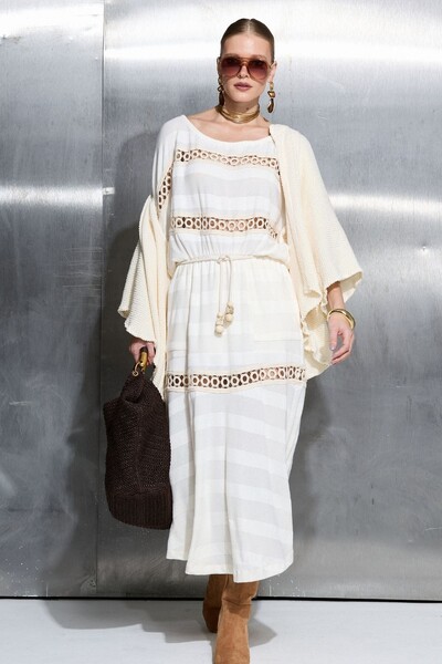 Foto Vestido Tricot Jacquard