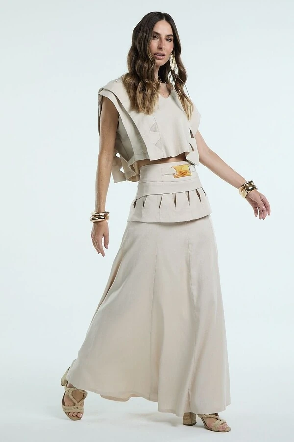 Saia Pala Triangulo Vazado