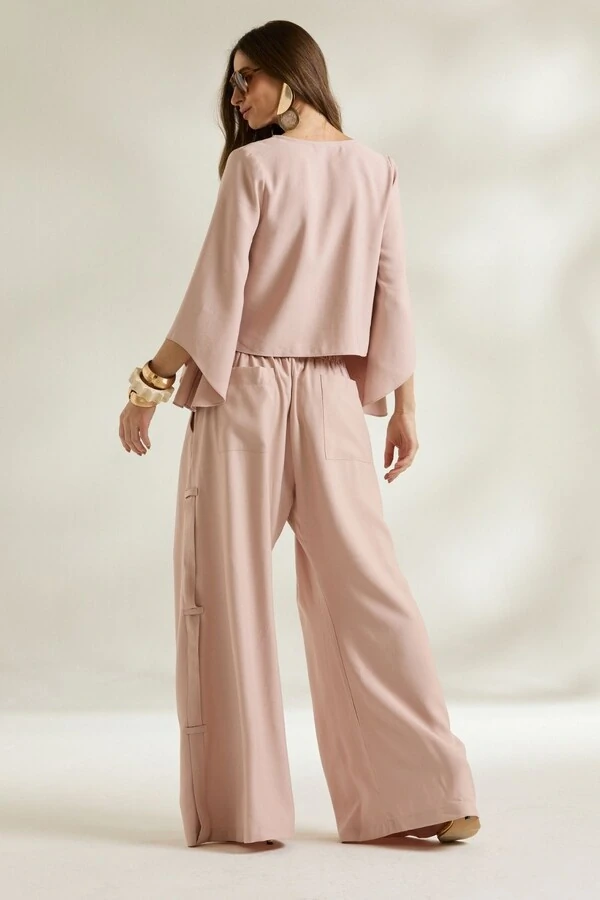 Calça Pregas Femêa