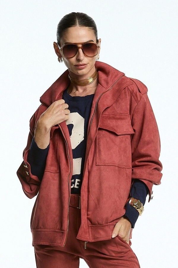 Jaqueta Oversize Camurça