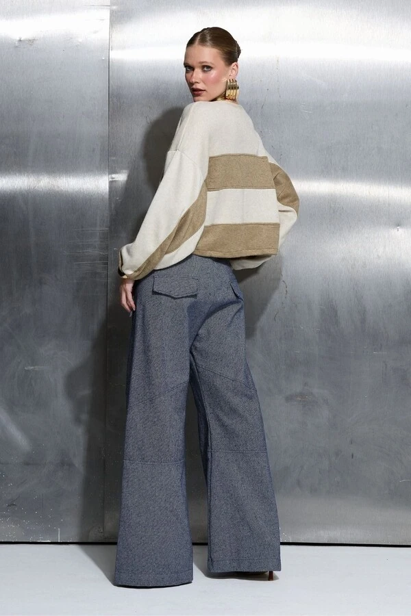 Blusa Bicolor Cashmere