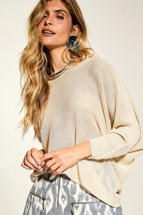 Blusa Tricot Canoa