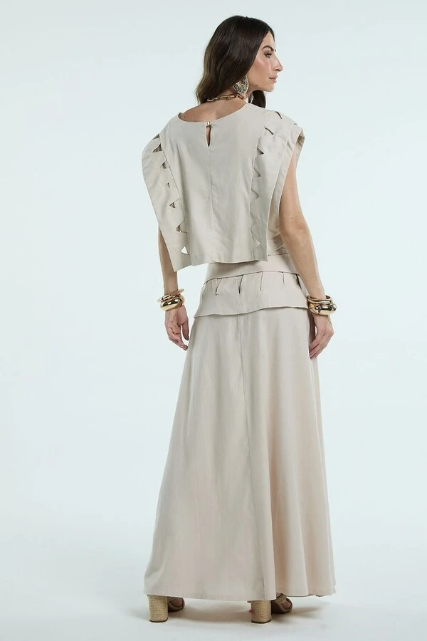 Saia Pala Triangulo Vazado