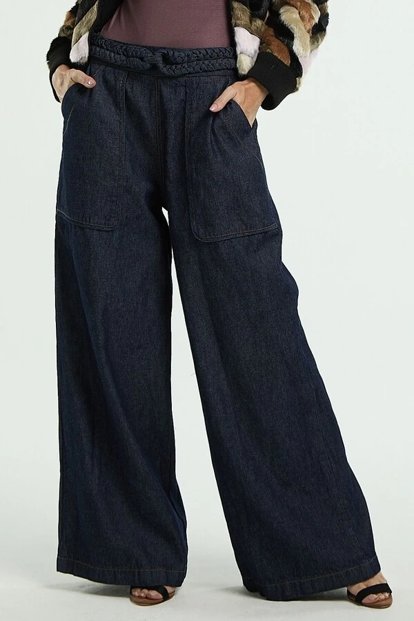 Calça Jeans Cós Tranças