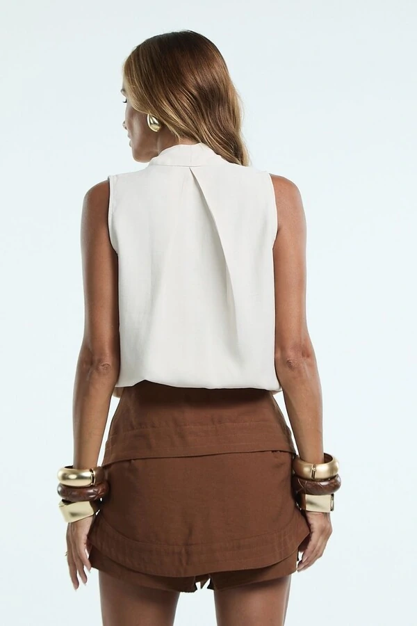 Shorts Saia Transpasse Pespontado