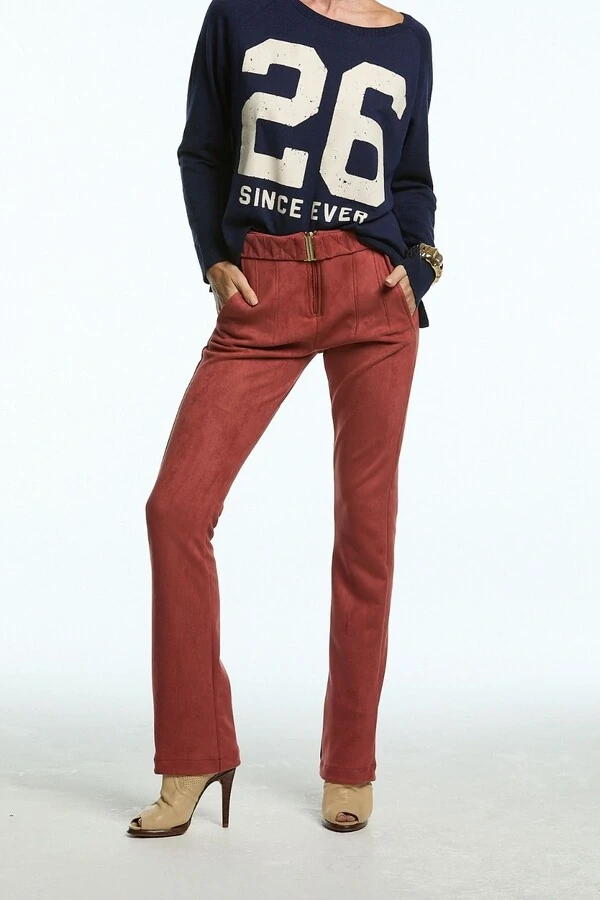 Calça Bootcut Camurça