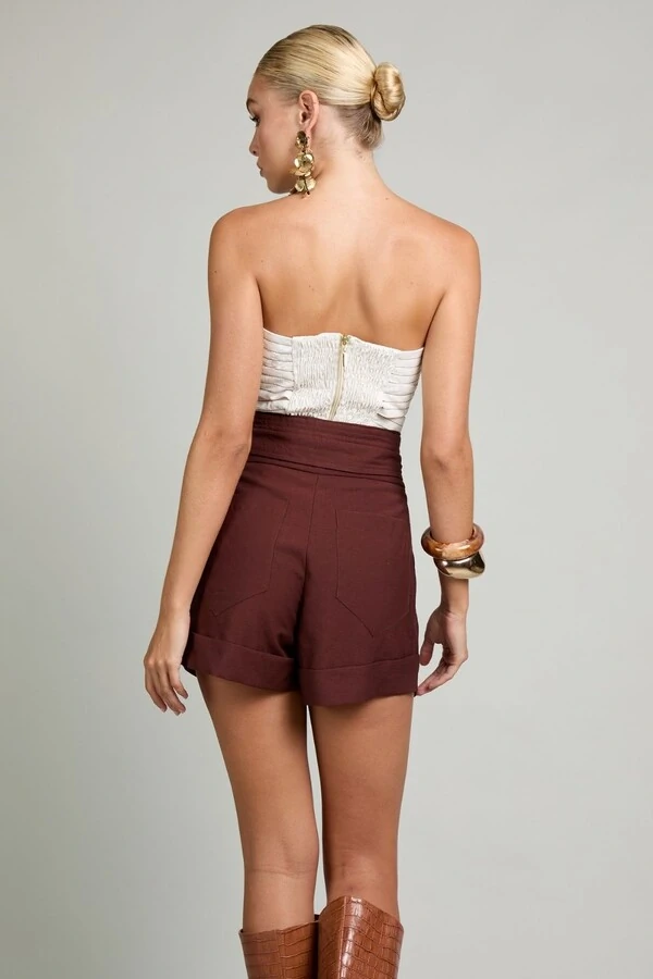 Shorts Cós Pesponto