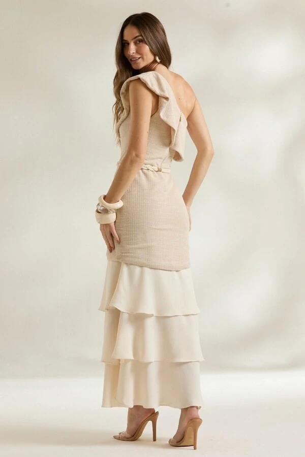 Vestido Um Ombro Jabour