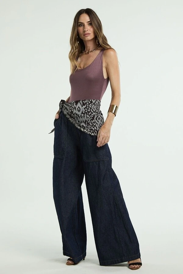 Calça Jeans Cós Tranças