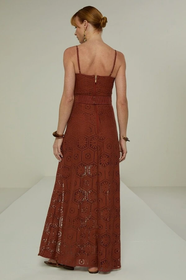 Vestido Renda Saint Tropez