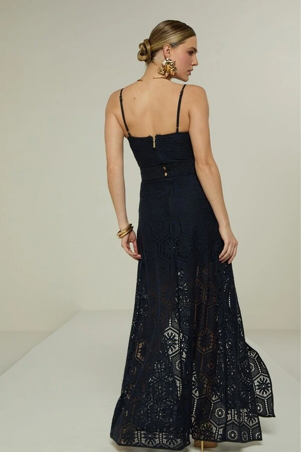 Vestido Renda Saint Tropez