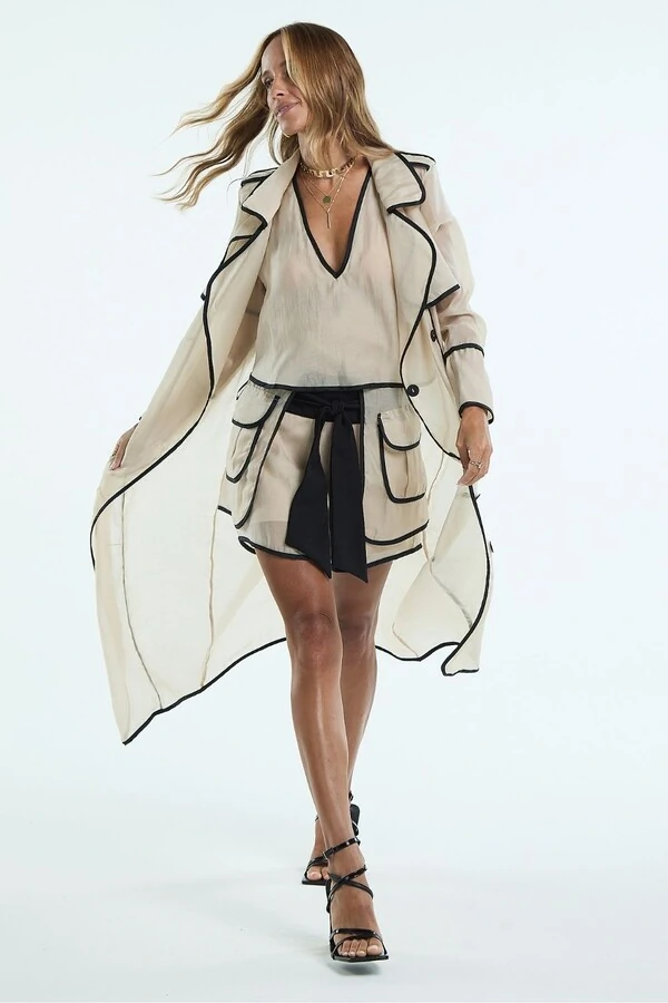 Trench Coat Organza Vivado