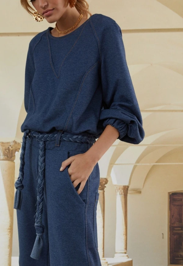 Blusa moletom pesponto