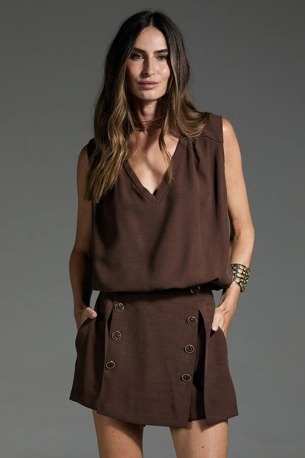 Blusa Dijon Decote V