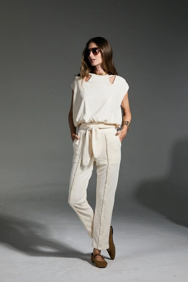 Calça Malha Trança