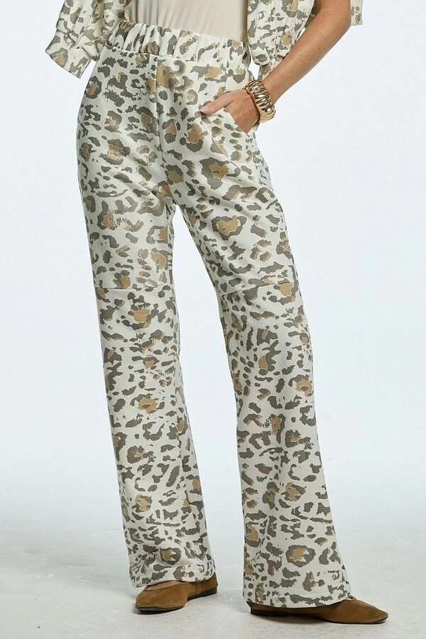 Calça Basic Moletom Animal Print