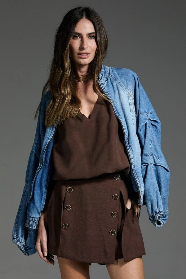 Blusa Dijon Decote V