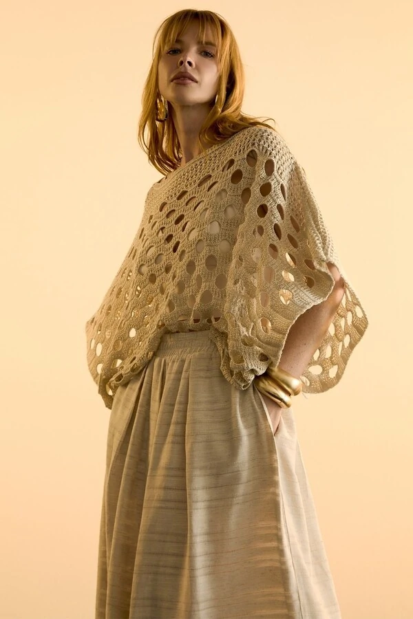 Blusa Tricot Vazada