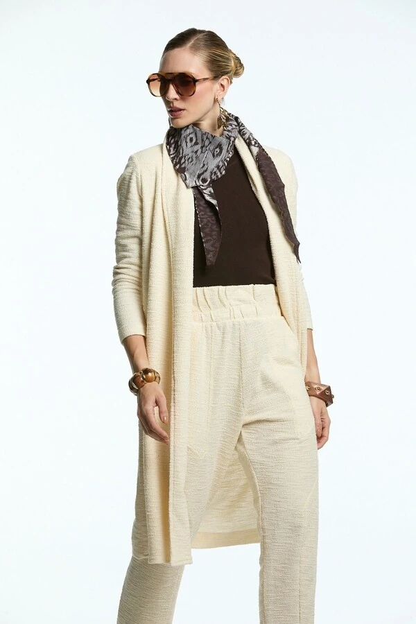 Cardigan Malha Textura