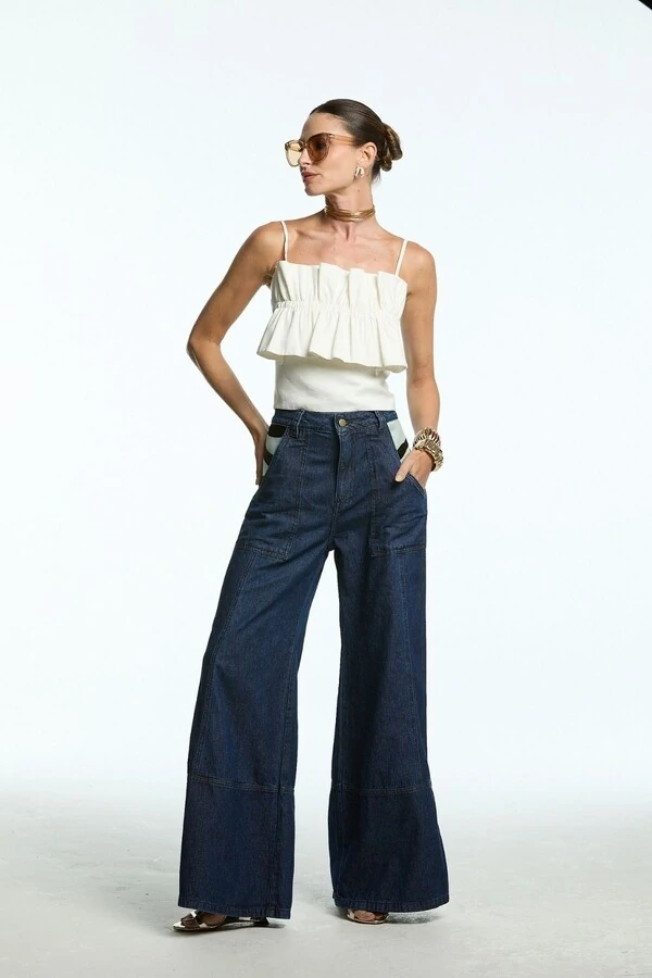 Blusa Franzido Sobreposto