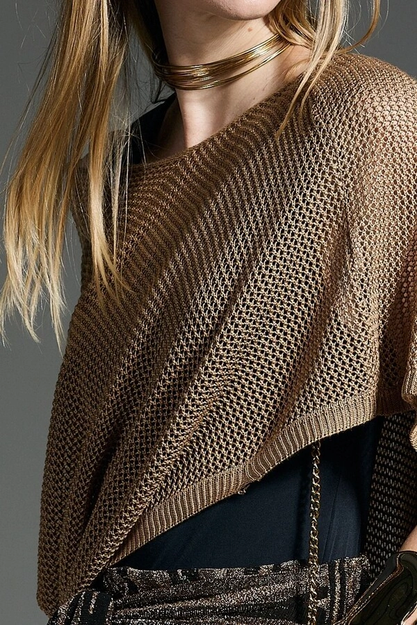 Blusa Tricot Canoa Vazada