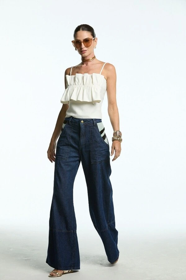 Blusa Franzido Sobreposto