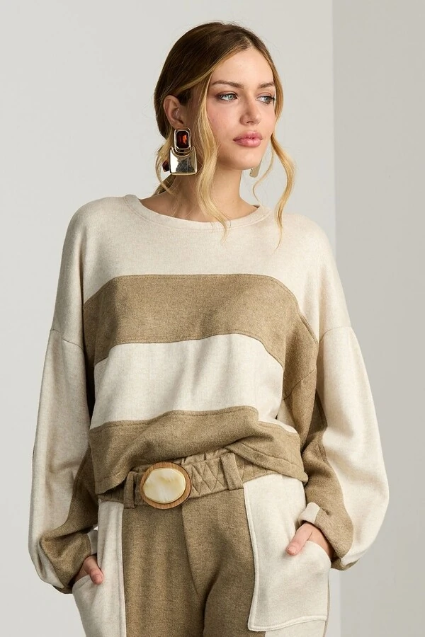 Blusa Bicolor Cashmere