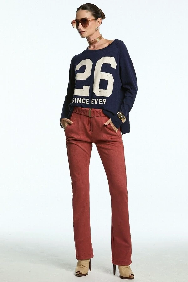 Calça Bootcut Camurça