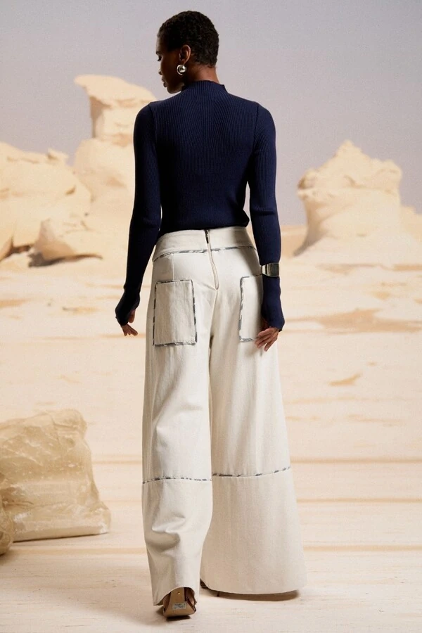 Calça Viés Estampado