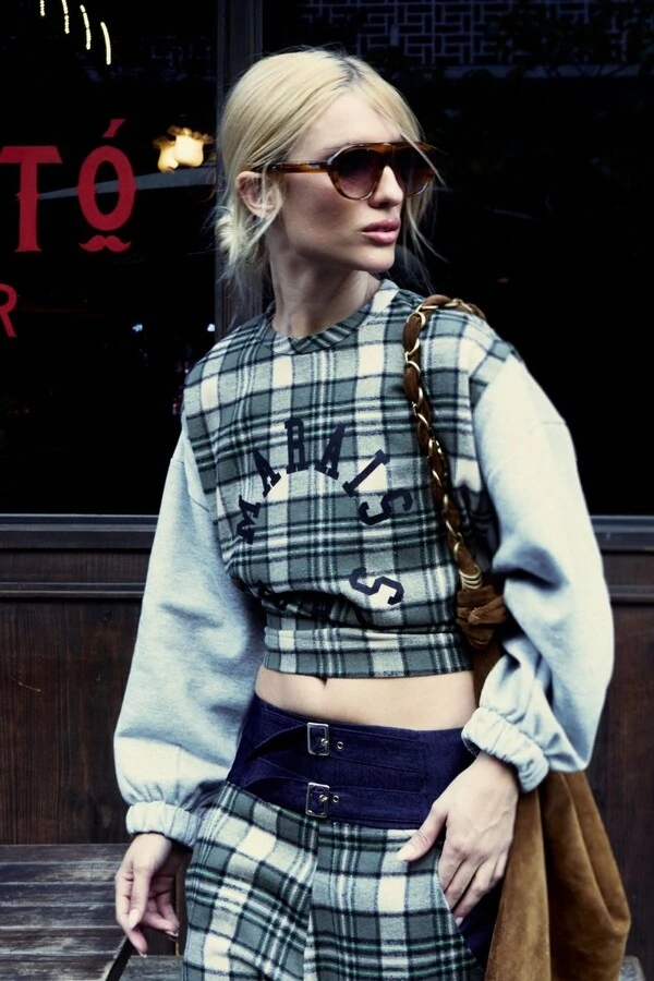 Blusa Moletom C Xadrez