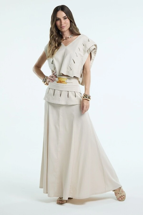 Saia Pala Triangulo Vazado