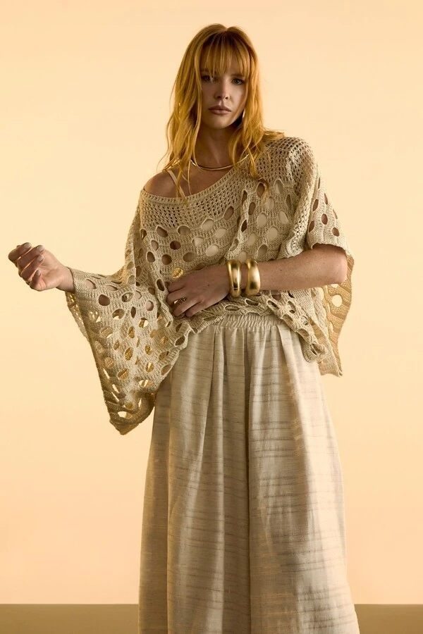 Blusa Tricot Vazada