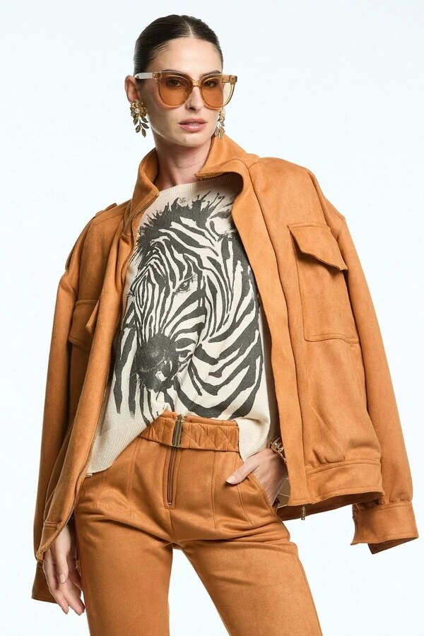 Jaqueta Oversize Camurça