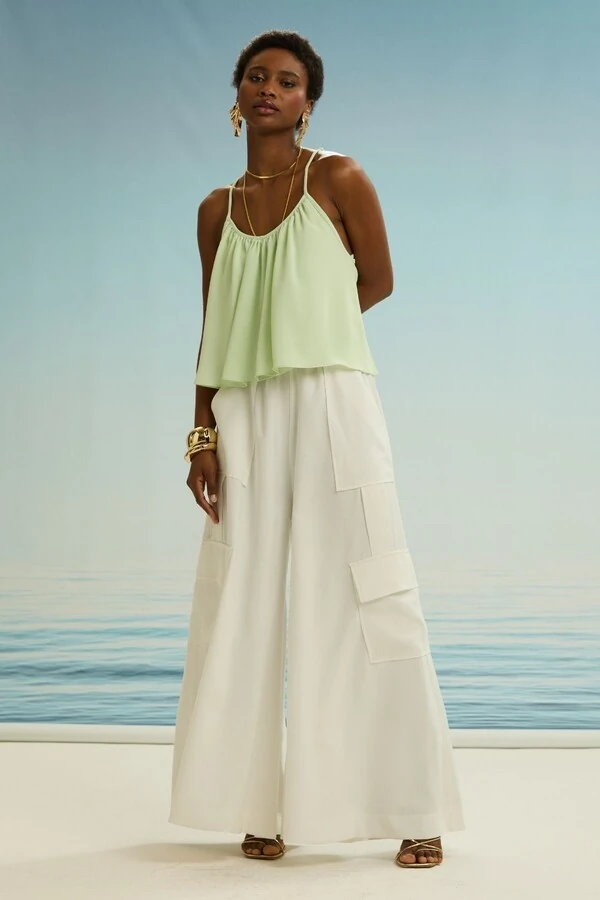 Blusa Fluida Babado