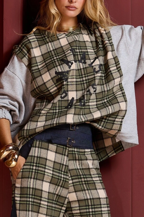 Blusa Moletom C Xadrez