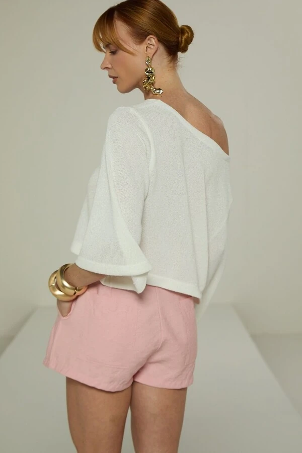 Blusa Malha Canoa