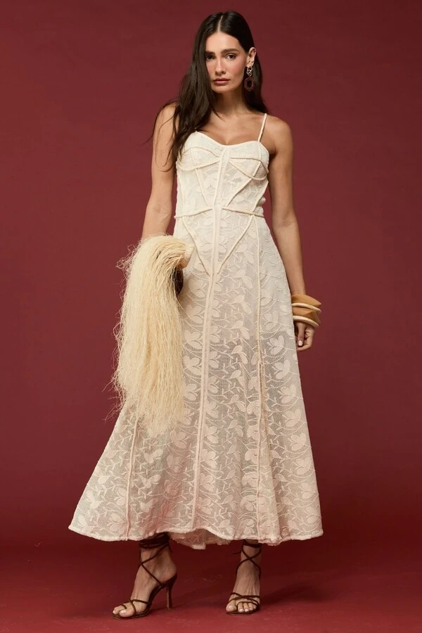 Vestido Renda Corset