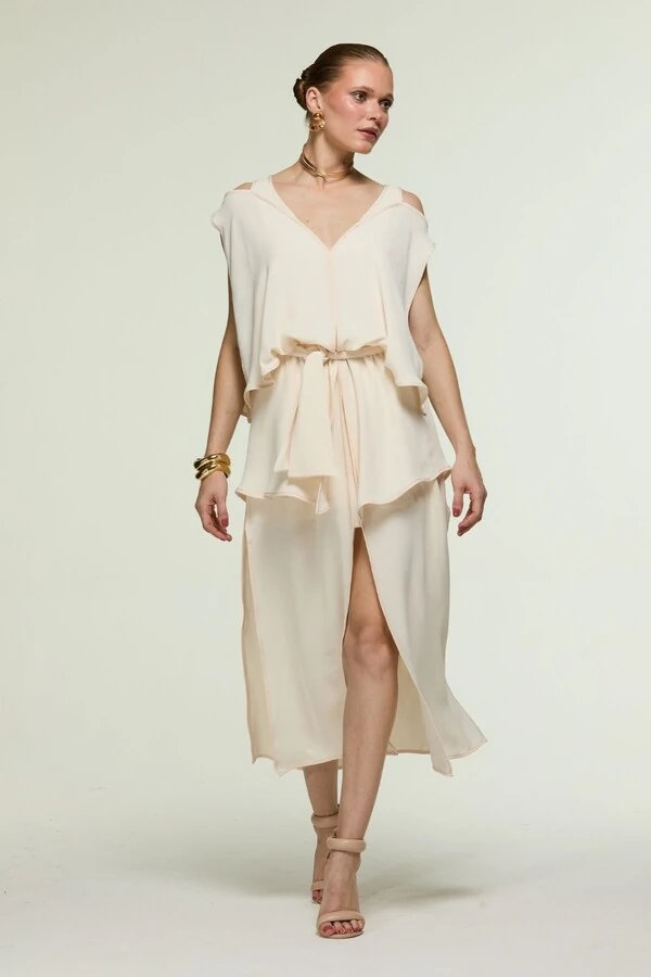 Vestido Vies Camadas