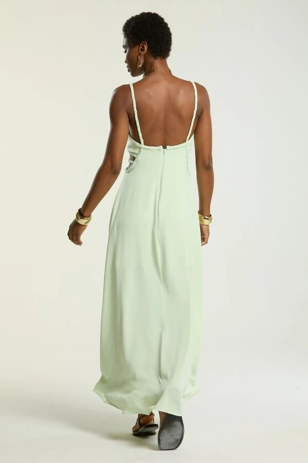 Vestido Lateral Tranças